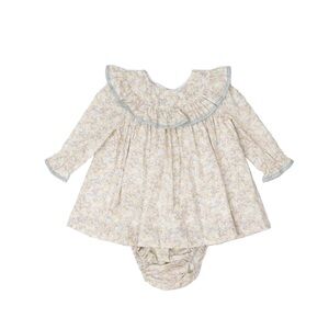 NWT The Oaks Apparel Co. Layla Tan Floral Bloomer Set Sz 4Y $63 Easter Spring